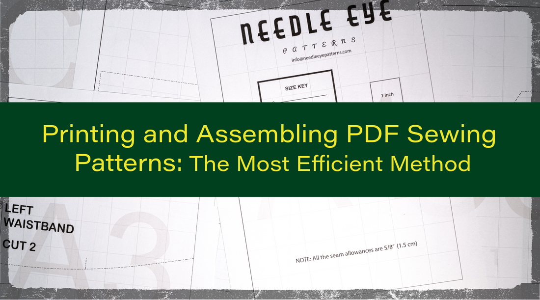Printing and Assembling PDF Sewing Patterns: The Most Efficient Method